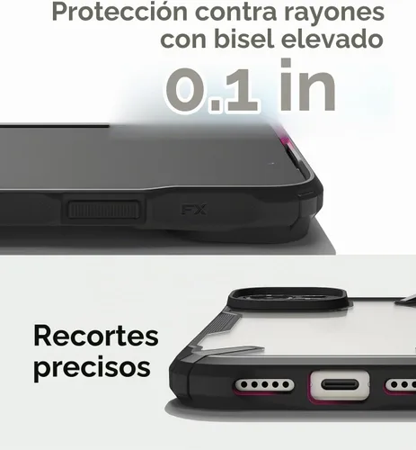 Vista 8 de Funda Ringke Fusion-X para iPhone 15 [Recortes precisos para lentes de cámara] Funda protectora a prueba de golpes de amortiguación pesada de ajuste