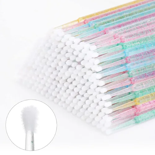 Vista 3 de Tbestmax 1000 piezas de microcepillos de cristal aplicadores desechables microwabs para extensiones de pestañas micro varitas Spoolie 5