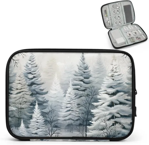 Vista 16 de Autumn Leaves Fall Electronics Travel Organizer Case, Tech Accessories Cable Storage Bag for Cords, Charger, Phone, Hard Drive