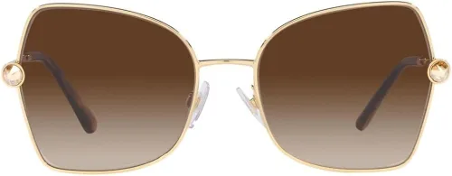Vista 2 de Dolce & Gabbana DG 2284B - Gafas de sol para mujer con sombra dorada y marrón 5718140, Oro
