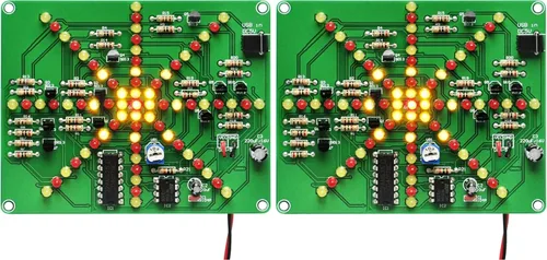 Vista 7 de Gikfun Electrónica LED intermitente luces que sueldan práctica Junta PCB DIY Kit EK1874