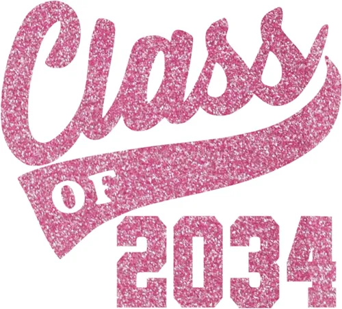 Vista 31 de Adhesivo de graduación para planchar en la clase de 2034, calcomanía para camiseta de secundaria, parche de graduación HTV para graduados