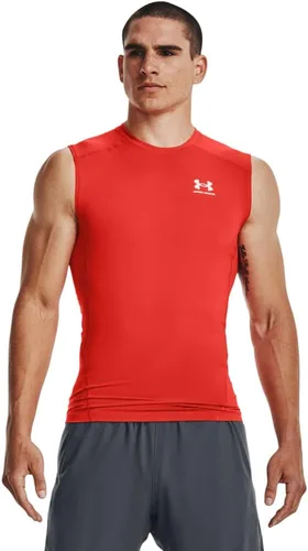 Vista 15 de Under Armour - Camiseta de compresión HeatGear sin mangas para hombre Negro (001)/Blanco