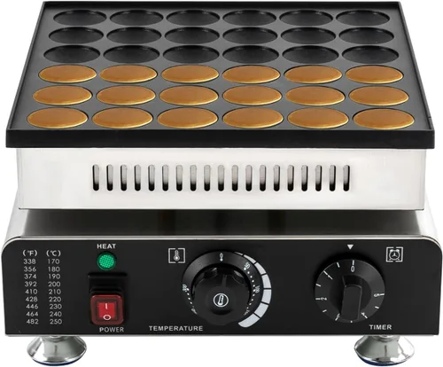 Vista 14 de Máquina eléctrica para hacer gofres de 1300 W, máquina eléctrica de doble cabezal para gofres de 122-572 ℉ para uso doméstico y comercial