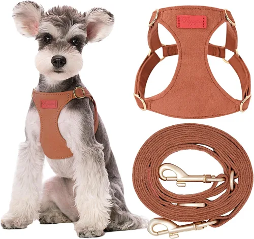 Vista 13 de Arnés para cachorros Puppytie XXS sin tirones con correa multifuncional para perro, suave ajustable, sin estrangulamiento, a prueba de escapes