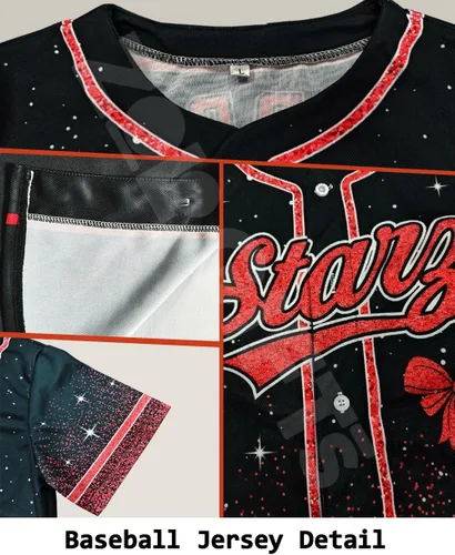 Vista 4 de Camiseta de béisbol de uniforme de animadora personalizada, camiseta de animadora para niñas, mujeres, jóvenes, niños, camiseta con purpurina