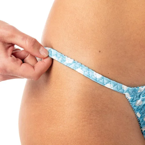 Vista 5 de Satini Polkadot Tanga - Bragas de satén para mujer