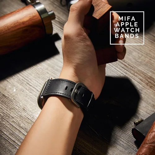 Vista 7 de Compatible con Apple Watch Band de 1.929 in 1.811 in 1.772 in 1.732 in 1.654 in, correas híbridas de silicona Mifa para hombres y mujeres, correa
