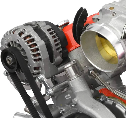 Vista 5 de ICT Billet LS - Soporte de reubicación para alternador de camión, lado del pasajero, montaje alto compatible con camioneta/LS3 L99 Camaro SS 4.8L
