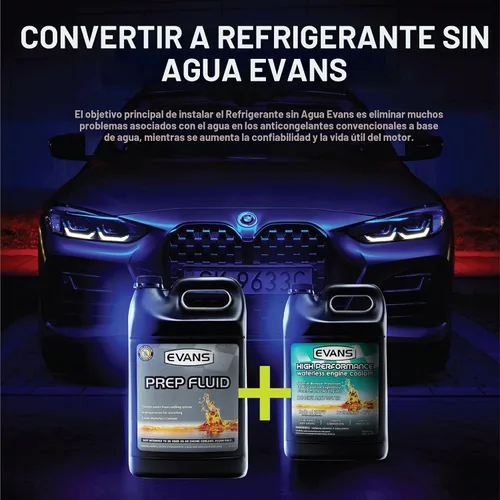 Vista 2 de Preparado líquido sin agua para sistemas de refrigeración de Evans, paquete de de 1