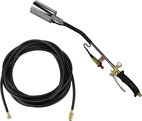 Vista 7 de TITUS Push-Start Antorcha de malezas de propano de alto rendimiento para techos de nieve de hielo de madera