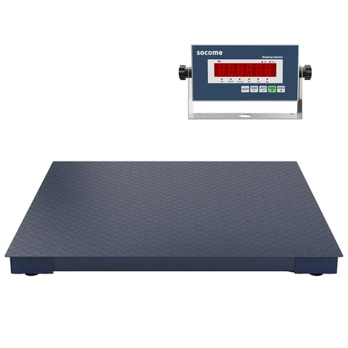 Vista 9 de Báscula de suelo resistente de 24 x 24 pulgadas, pesaje de precisión de palés con indicador digital para envío de almacén