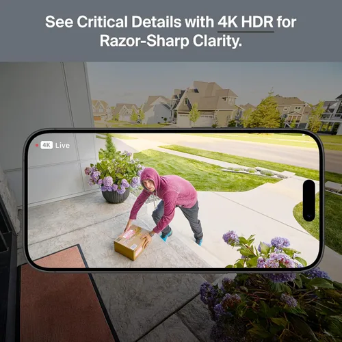Vista 6 de Cámara de Seguridad Arlo Ultra 4K HDR (3ª Generación, Lanzamiento 2025) + SmartHub, Alimentación por Batería, Respuesta de Emergencia, Subtítulos