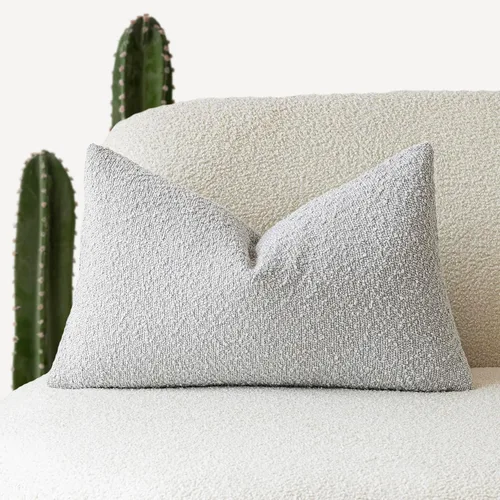 Vista 73 de Foindtower Fundas de almohada decorativas con textura de boucle, fundas de almohada sólidas, neutrales, suaves y acogedoras para silla, sofá