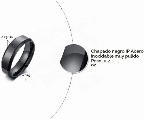 Vista 2 de VNOX Customize Personalized Name Date Stainless Steel Simple Polished Finish Wedding Band Engagement Rings for Men Women,Size 6