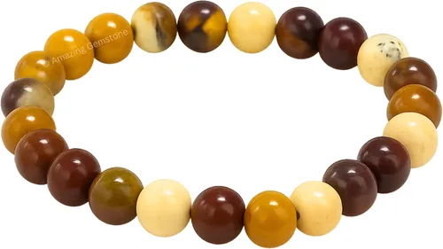 Vista 670 de Amazing Gemstone Crystal Bracelet for Women Men's Gifts - Protection Healing Crystal Bracelet - 8mm Gemstone Beaded Stretchable Bracelet Pulseras