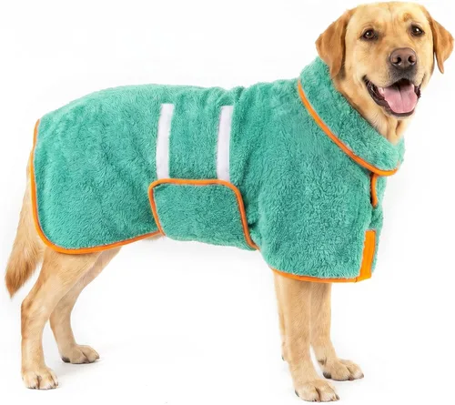 Vista 69 de Bienbee Albornoz para perro, súper absorbente para perros pequeños a Negro