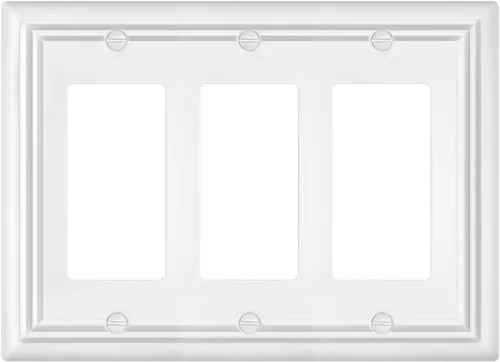 Vista 15 de Juego de 1 placa de pared de metal, bronce envejecido Midsize 1 Toggle 1 Decorator Combo Wall Plate for GFCI Outlets, Light Switches, Ideal for