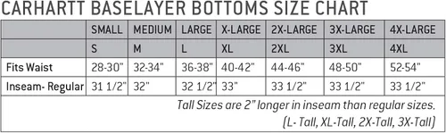 Vista 3 de Carhartt Force Midweight Tech - Pantalón térmico de capa base para hombre