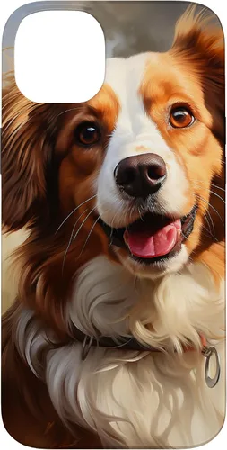 Vista 15 de iPhone 16 Kooikerhondje Portrait Colour Artwork Case