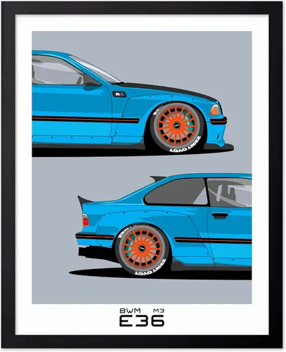 Vista 67 de Poster Master Póster de coche – Impresión clásica de coche – Arte de vehículo – Gran decoración de pared de garaje u oficina – 8 x 10 pulgadas
