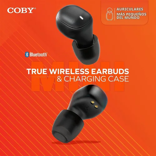 Vista 8 de Mini auriculares inalámbricos invisibles, Bluetooth 5.3, micrófono y A-Negro