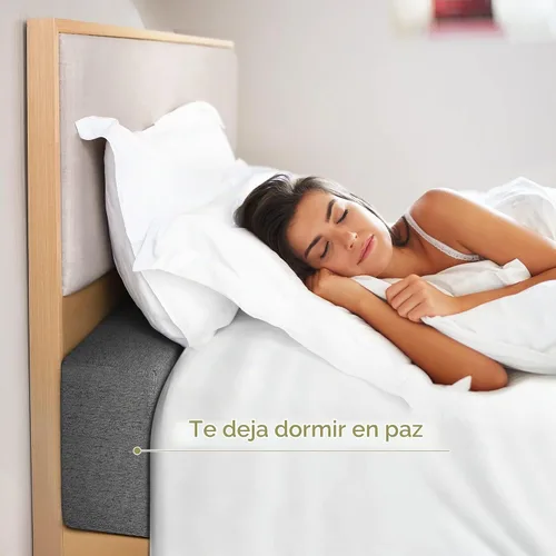 Vista 7 de DEEPSHARK Relleno de espacio para cama individual, esponja 45D de alta densidad, funda extraíble y lavable, relleno extensor de colchón para espacio