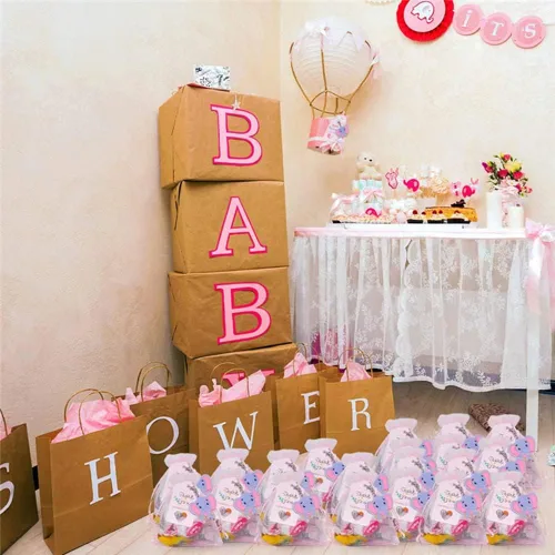 Vista 4 de Juego de 50 llaveros de elefante para baby shower, recuerdos de fiesta temática de elefante, suministros de fiesta de cumpleaños para niños y niñas