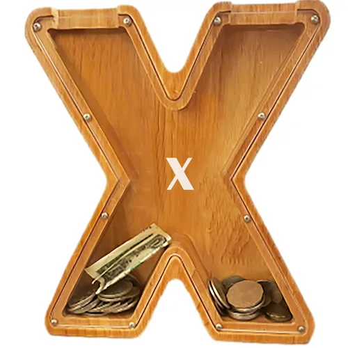 Vista 16 de Alcancía personalizada grande de madera con letras, alcancía de monedas, alcancía personalizada con nombre, puede usarse como regalo de Navidad