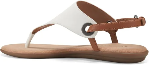 Vista 11 de Aerosoles Sandalia plana casual para mujer, Blanco