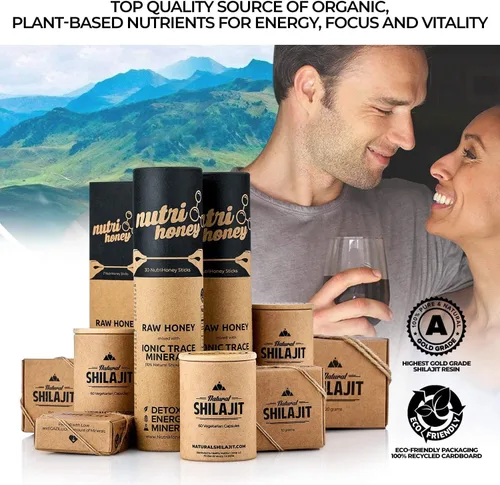 Vista 6 de NATURAL SHILAJIT Resina 20G, palitos de miel Shilajit, 30 unidades, 60