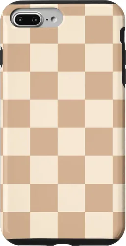 Vista 12 de Light Beige Classic Checkered Big Checkerboard Case for iPhone 17