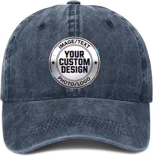 Vista 10 de Sombrero personalizado a granel Agregue su propio diseño aquí Sombreros personalizados Gorra de béisbol personalizada Hombres y mujeres