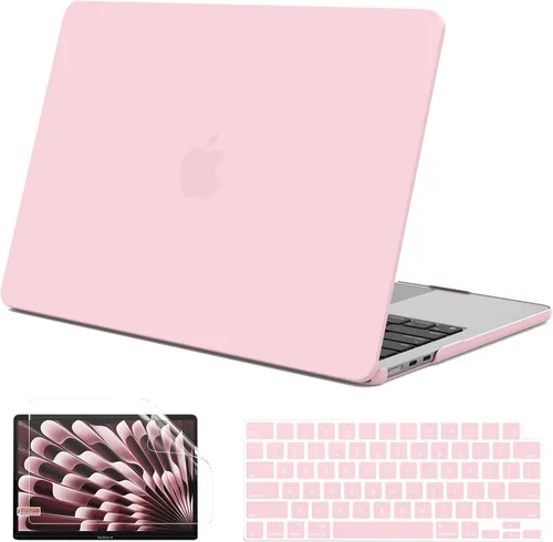 Vista 15 de G JGOO Compatible con MacBook Air de 15 pulgadas 2026 2025 2024 2023 M5 A3448 M4 A3241 M3 A3114 M2 A2941, carcasa rígida de plástico para MacBook