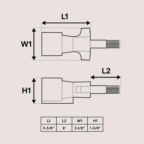 Vista 6 de True Mods - Arnés de cableado de adaptador de enchufe de remolque de 7 vías de 8 pies [Cable de cable de remolque de 7 pines]