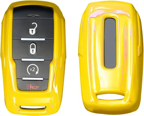 Vista 11 de RT-TCZ Funda para Llavero Cubierta Bolsa para Llaves Soporte Carcasa de Protección Accesorios para Dodge RAM 2018-2022, Azul