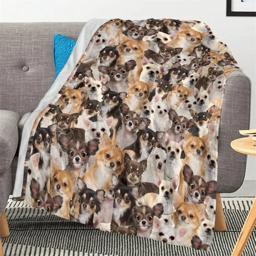 Vista 26 de Airedale - Manta de regalo para perro, linda manta de franela estampada para cama, sofá, sofá