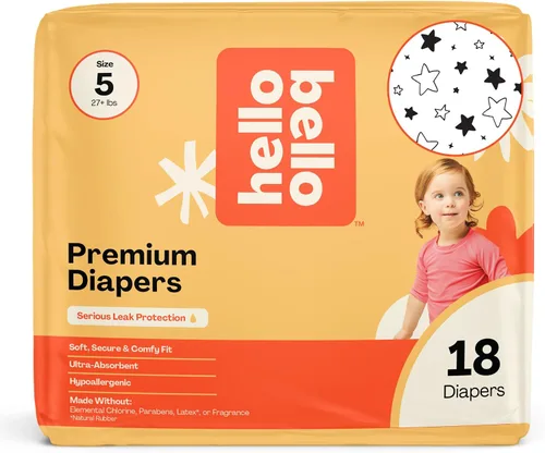 Vista 54 de Hello Bello Premium Pañales para bebé talla 1, 32 unidades de pañales desechables, extra absorbentes, hipoalergénicos con ajuste cómodo y seguro