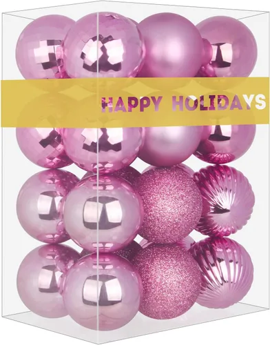 Vista 105 de Esferas pequeñas de bronce de 1.6 pulgadas para decoración del árbol de Navidad, adornos inastillables para cumpleaños, Halloween, vacaciones, boda