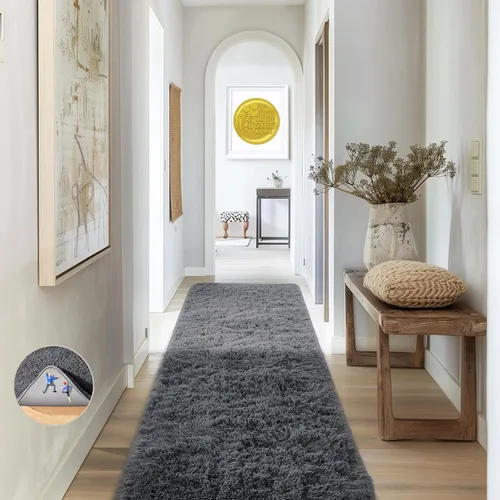 Vista 94 de Ophanie - Alfombras para sala de estar, antideslizante y suave, de felpa grandes y peludas para dormitorio, peludas para niños y niñas, decoración