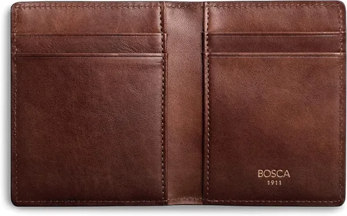 Vista 4 de Bosca - Cartera de piel italiana con cierre magnético para hombre