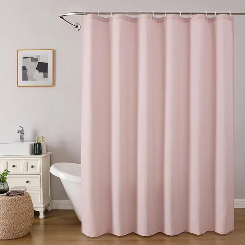 Vista 16 de OVZME Zora Cortina de Ducha de Tela para Cabina de 36 x 72 Pulgadas - Cortina de Ducha Pequeña Suave Negra para Baño para Tamaño de Cabina Estrecha