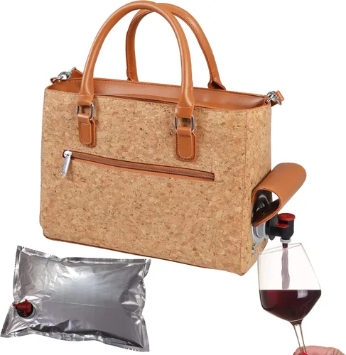Vista 20 de Primeware – Bolsa aislante para bebidas con bolsa de 3 litros Almacenamiento térmico caliente y frío Dispensador portátil para vino, cócteles