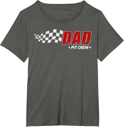 Vista 66 de Dad Pit Crew Race Car Birthday Family Matching Pit Crew Camiseta Pit Crew