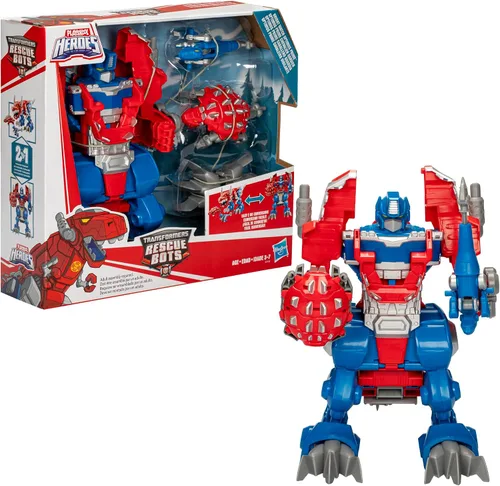 Vista 10 de Transformers Rescue Bots Knight Watch Optimus Prime, Playskool Heroes figura de acción de juguete (exclusivo de Amazon)