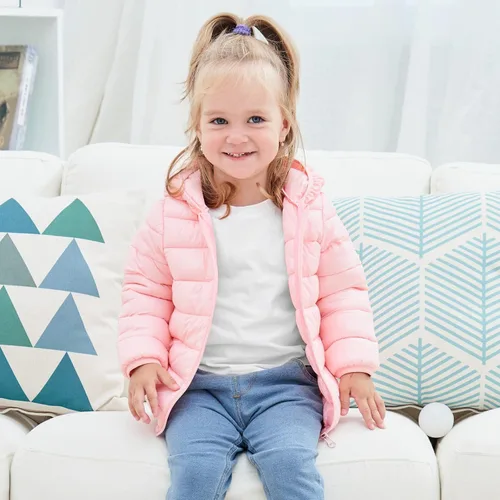 Vista 2 de UNICOMIDEA Abrigos de invierno para bebés cálidos con capucha para bebés niños niñas chaquetas para 6M-5T