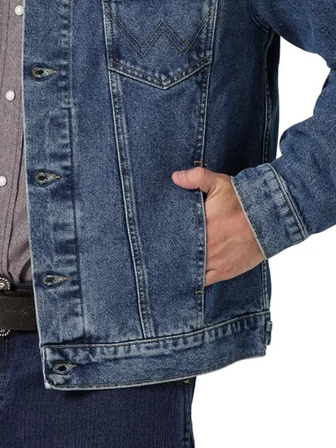 Vista 4 de Wrangler Chaqueta vaquera sin forro Western para hombre
