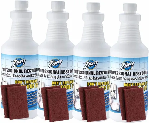 Vista 7 de ZAP! Restaurador profesional de azulejos y lechadas Limpia y restaura superficies de porcelana, fibra de vidrio, azulejos y lechada Removedor