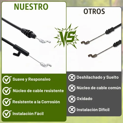 Vista 4 de Podoy 946-04661A Cable de control de cortacésped, 51 pulgadas