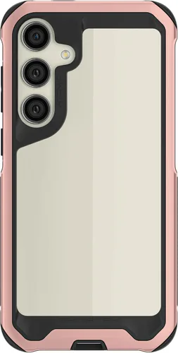 Vista 63 de Ghostek Atomic - Funda delgada para Galaxy Z Flip 4, parte trasera de aramida con parachoques de aluminio rojo, funda protectora de doble capa a